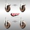 Service Caster 5 Inch 316SS High Temp Glass Filled Nylon 12mm Stem Caster Lock Brake, 2PK SS316TSTTL20S514-GFNSHT-M1215-2-S2 - alternate 5